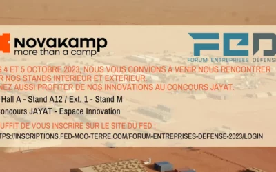 The NovaKamp Group will be present at the FED exhibition (Forum Entreprises Défense) on October 4 and 5, 2023